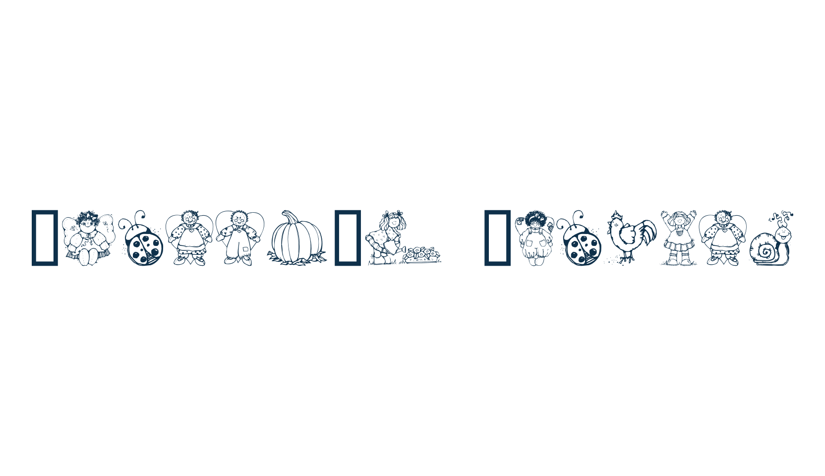 Laurie's Country, fancy decorative font preview