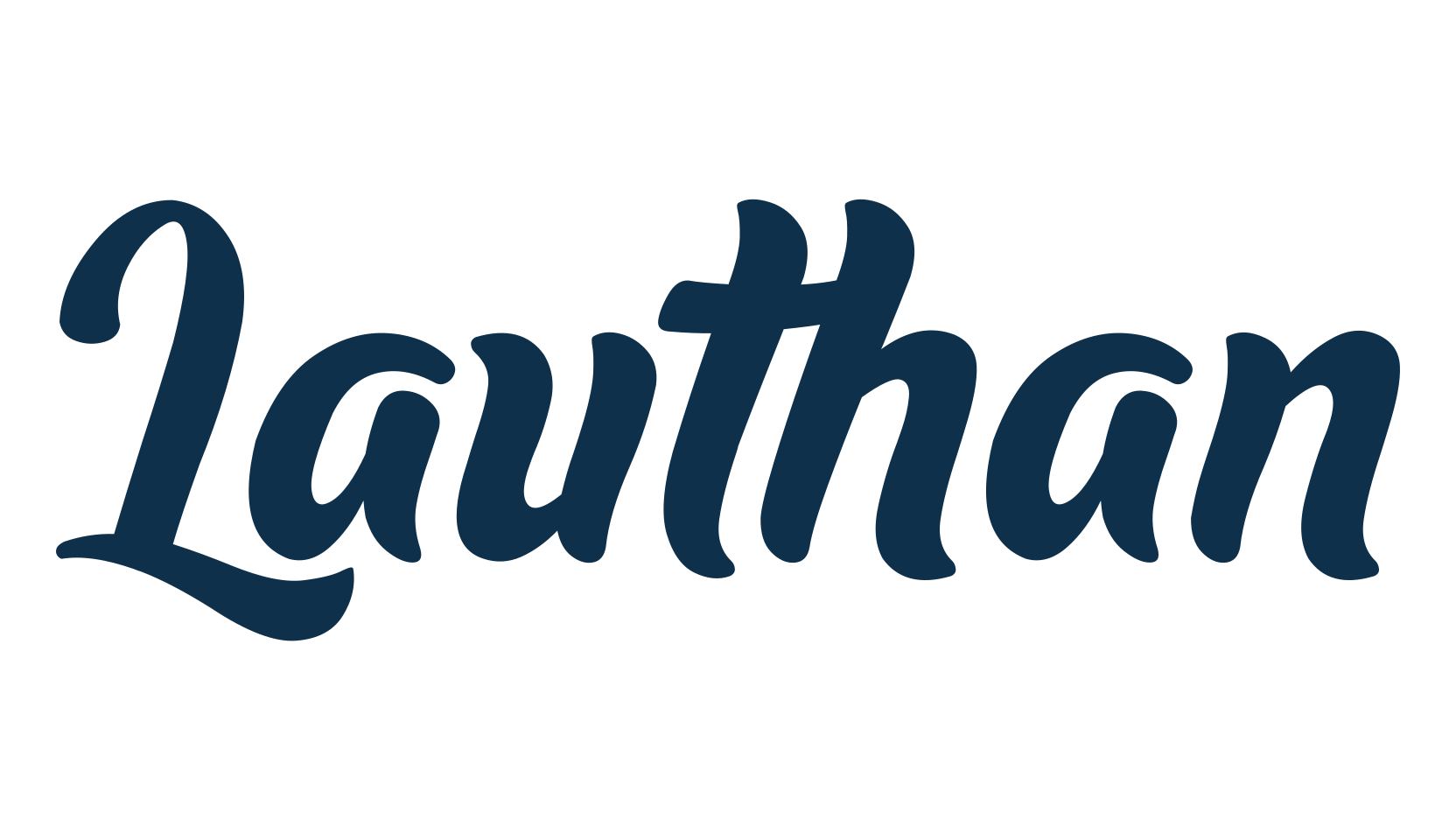 Lauthan, script brush fancy decorative calligraphy font preview