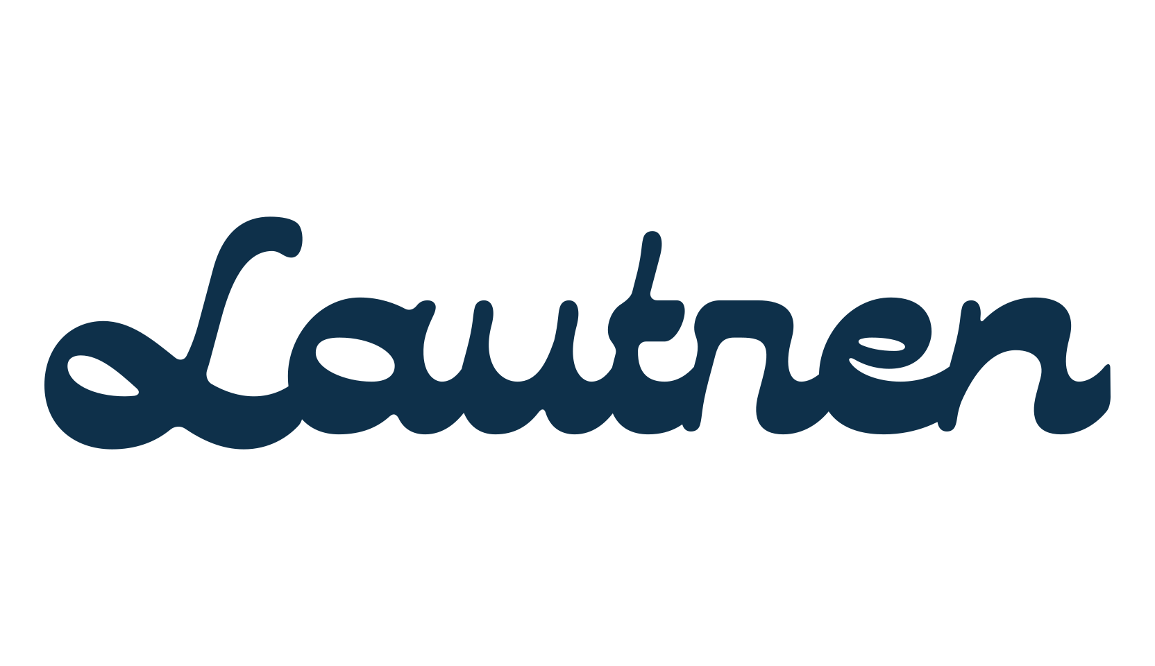 Lautren, fancy decorative font preview