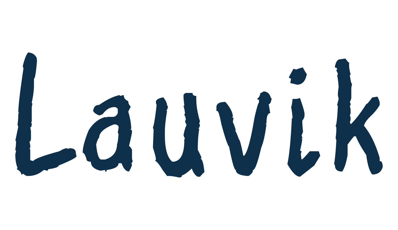 Lauvik, handwriting font preview