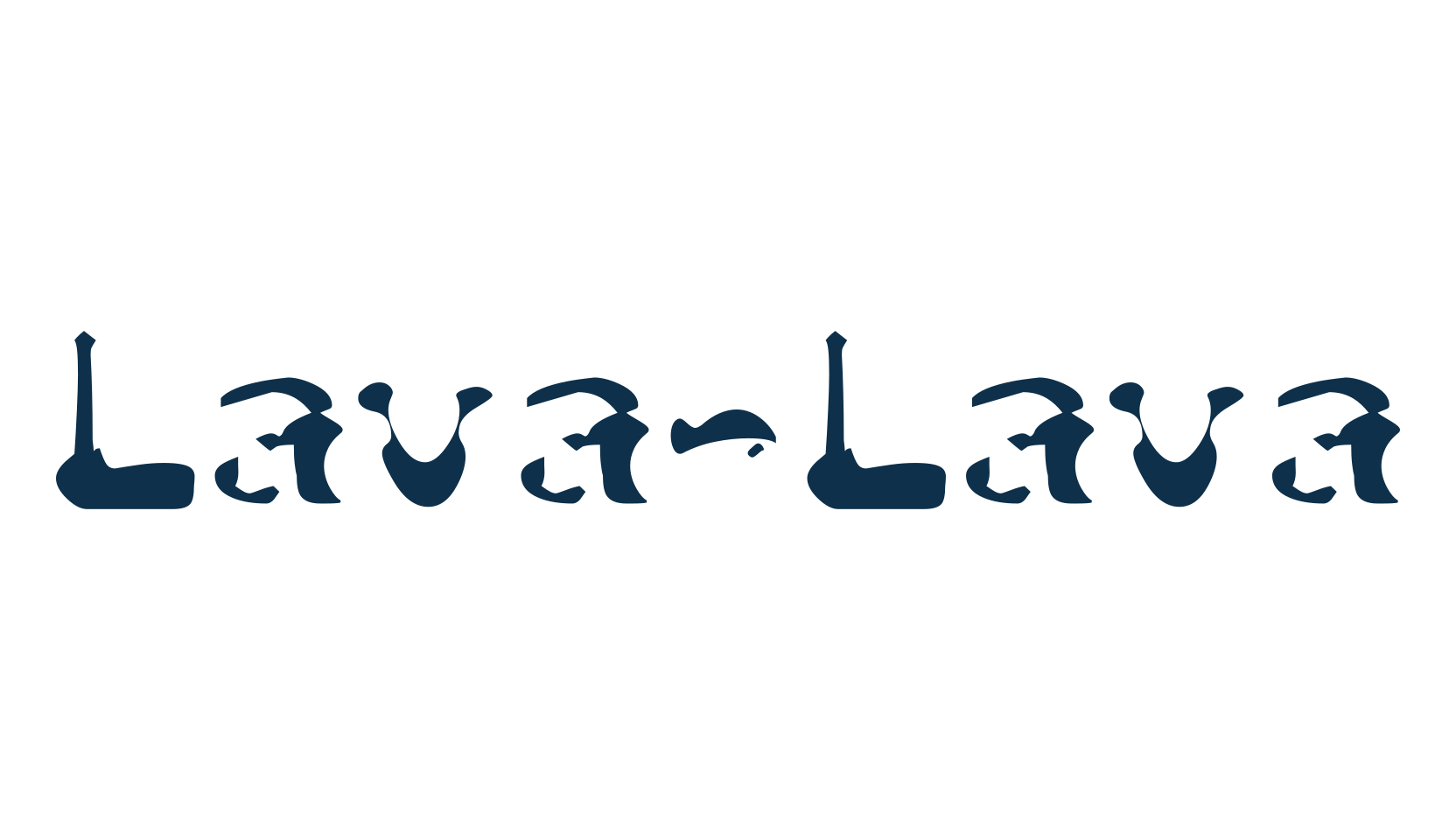 Lava-Lava, fancy eroded decorative font preview