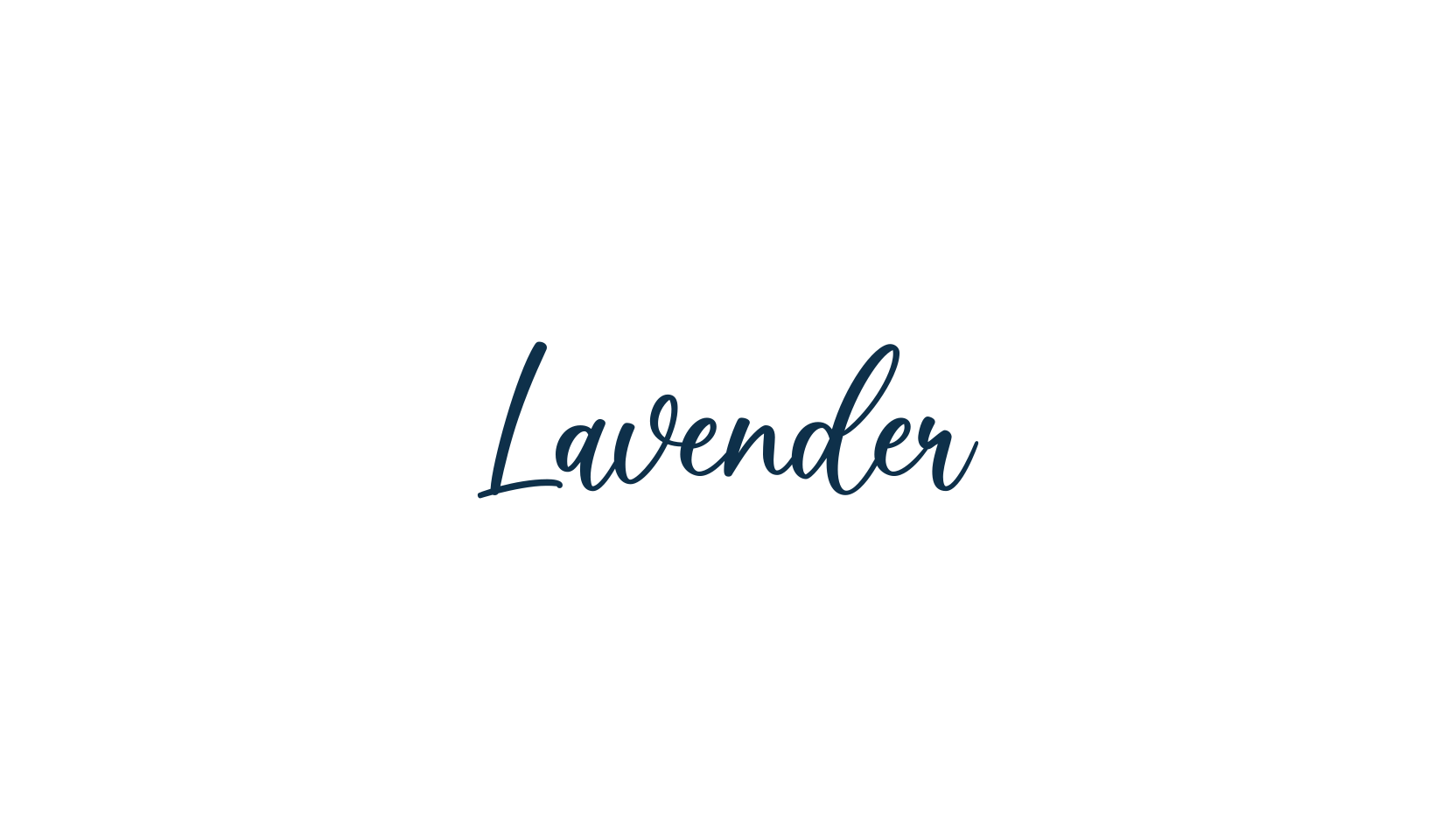 Lavender, script handwritten fancy decorative calligraphy font preview