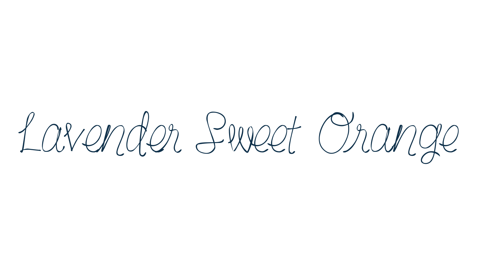 Lavender Sweet Orange, script handwritten fancy decorative calligraphy font preview