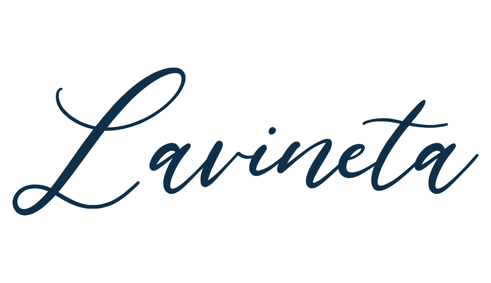 Lavineta, script calligraphy fancy decorative font preview