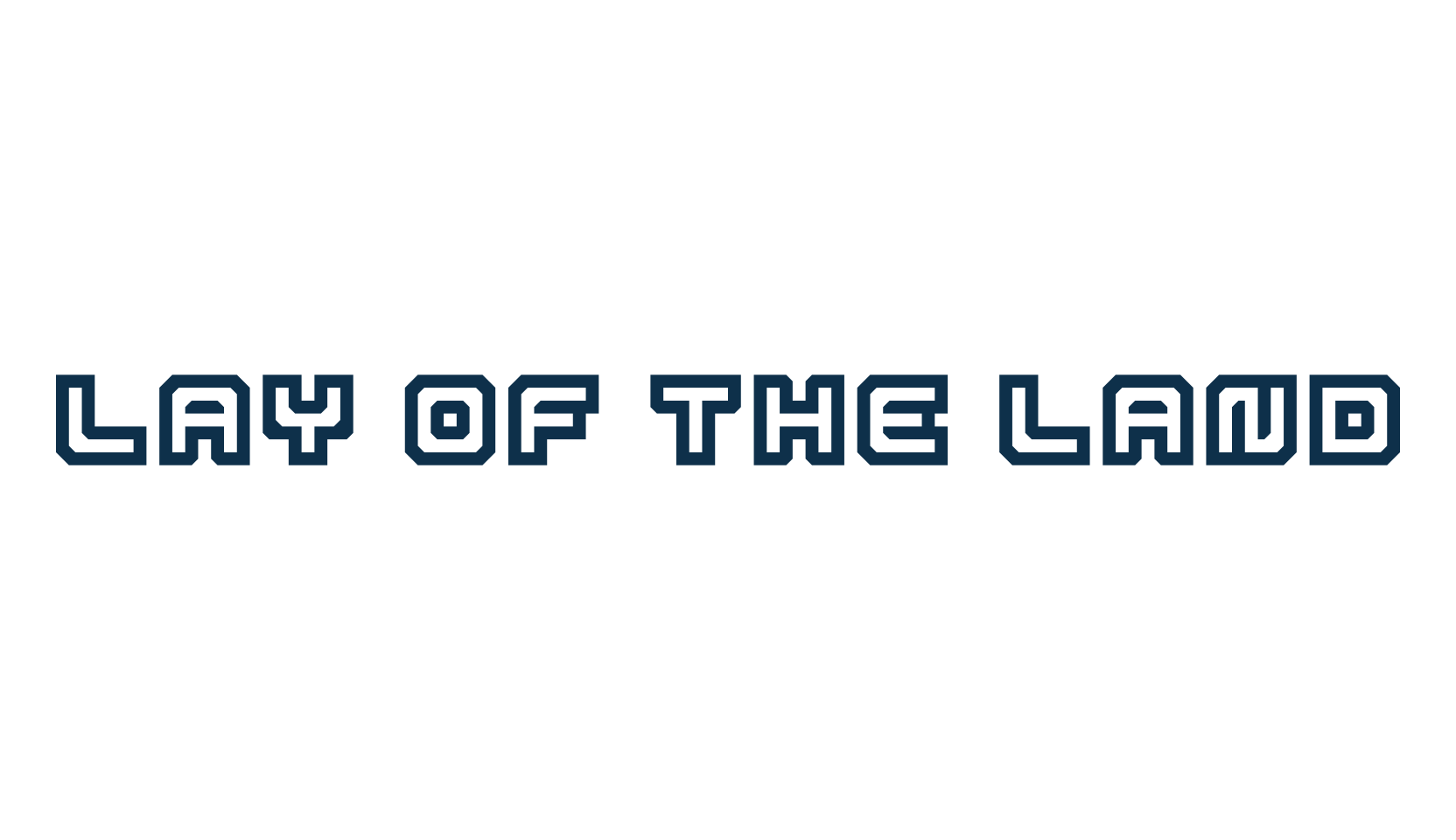 Lay Of The Land, square font preview