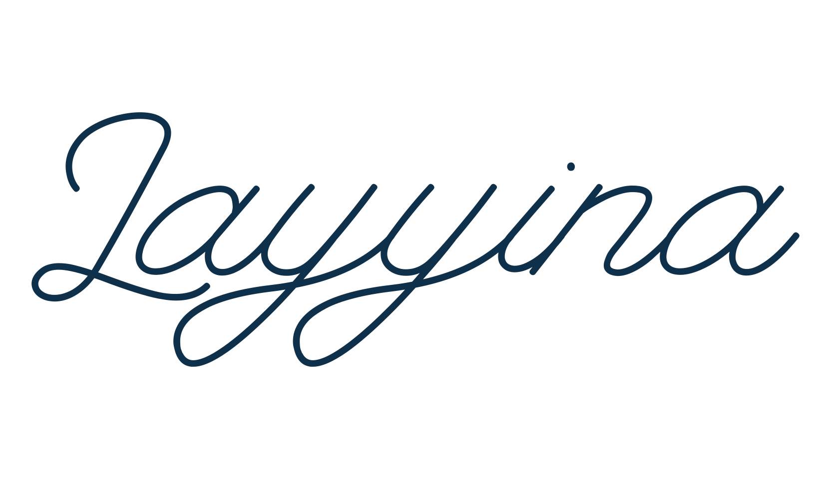 Layyina, script handwritten fancy decorative calligraphy font preview