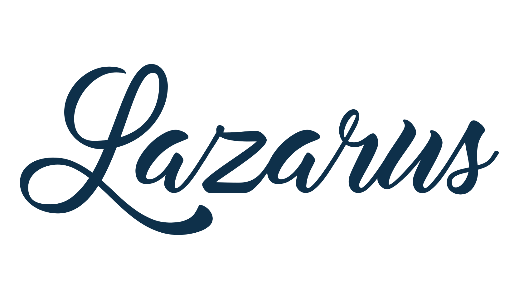 Lazarus, script calligraphy fancy decorative font preview