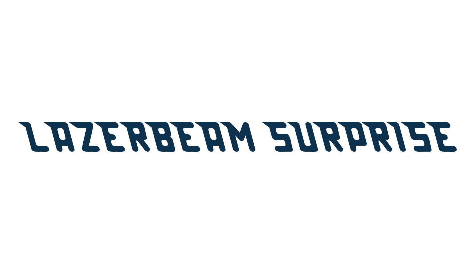 Lazerbeam Surprise, techno sci-fi font preview
