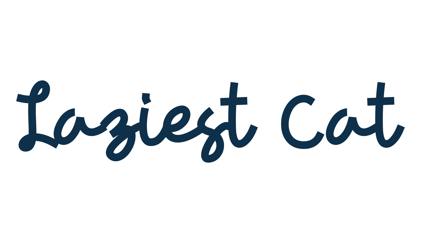 Laziest Cat, fancy various decorative script calligraphy font preview