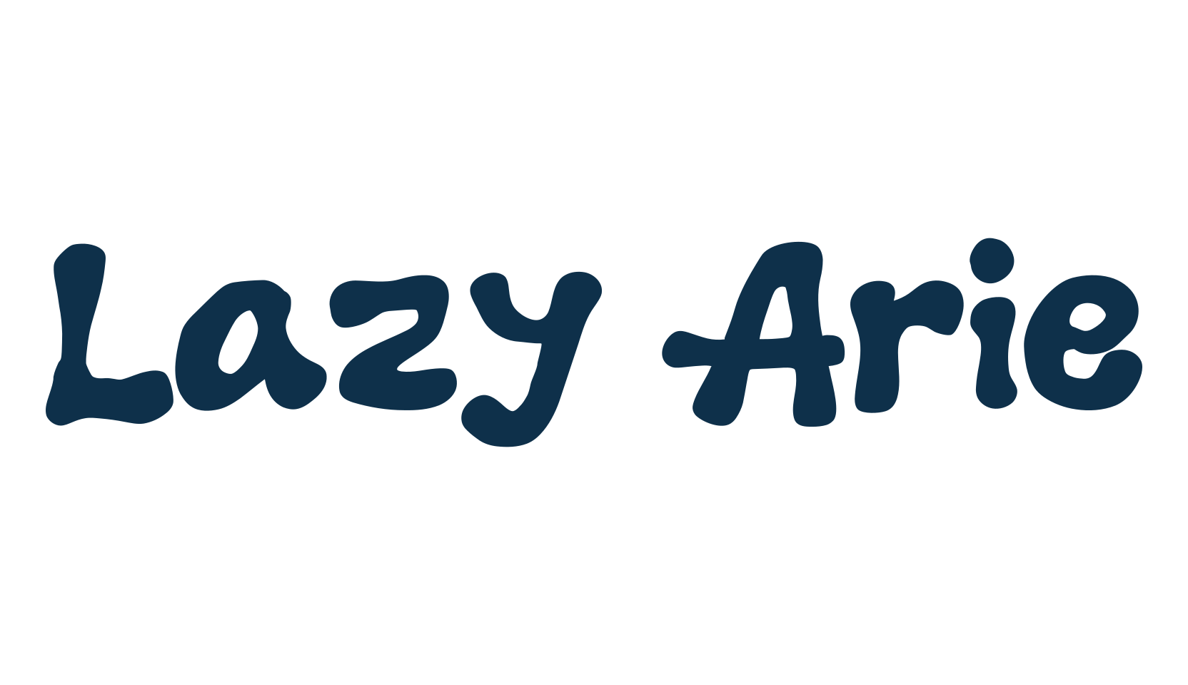 Lazy Arie, cartoon font preview