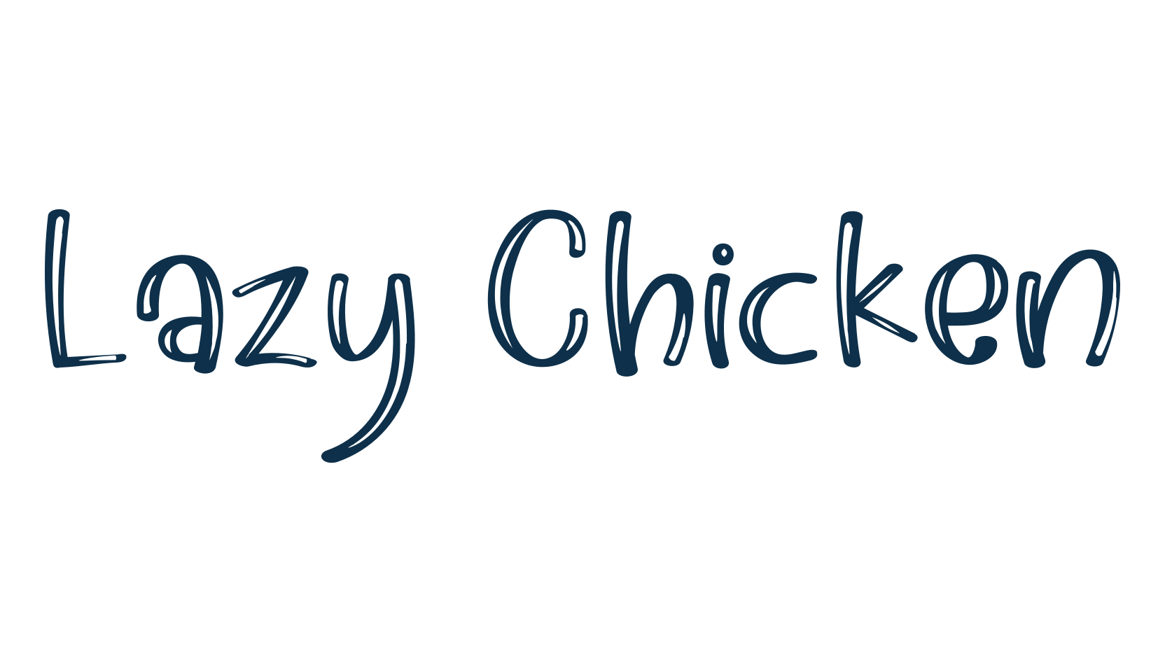 Lazy Chicken, fancy various decorative font preview