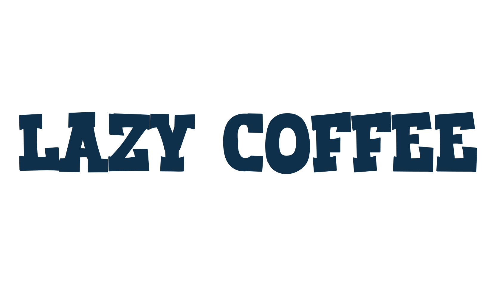 Lazy Coffee, fancy cartoon decorative font preview