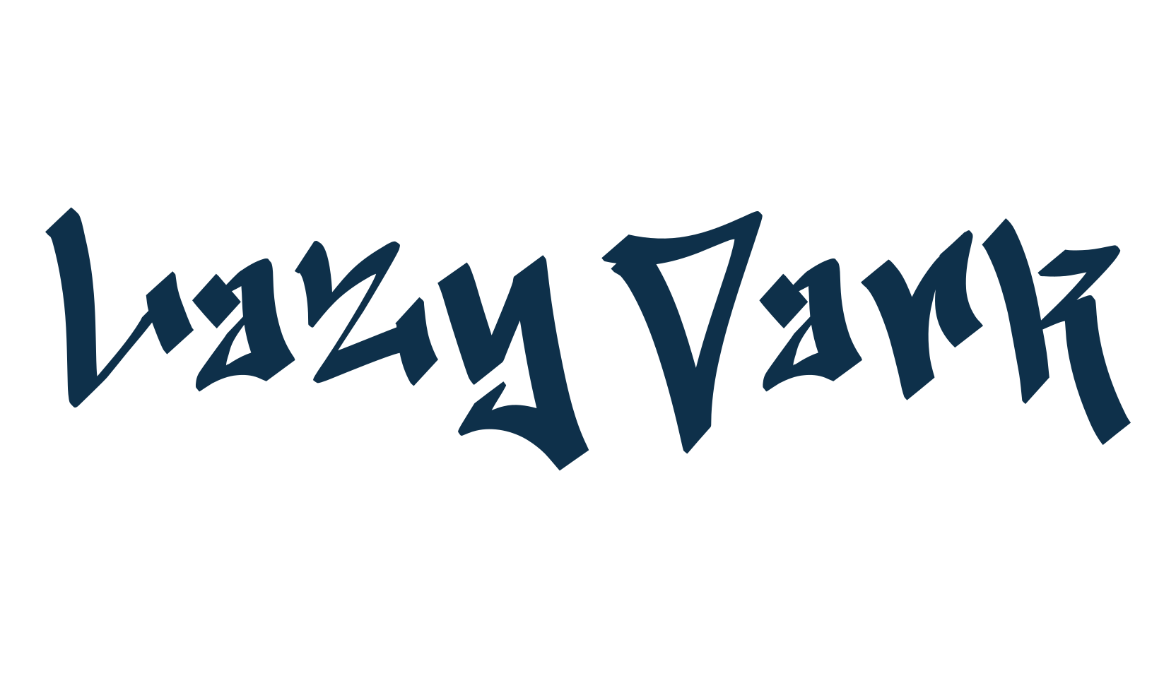 Lazy Dark, script graffiti fancy decorative calligraphy font preview