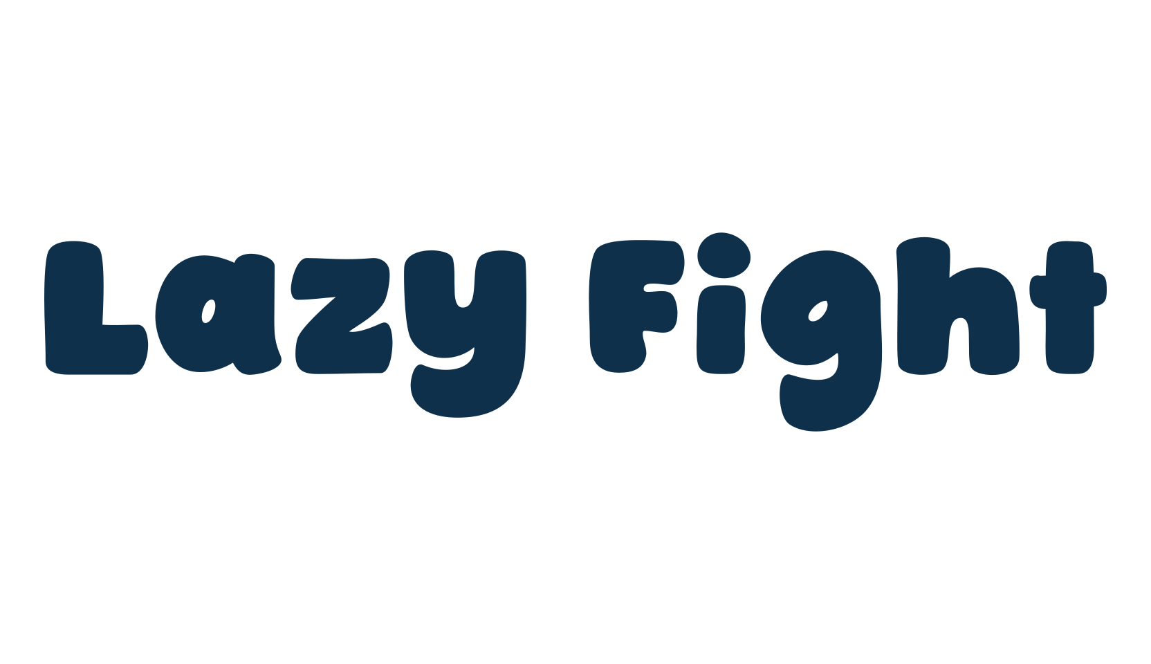 Lazy Fight, fancy cartoon decorative font preview