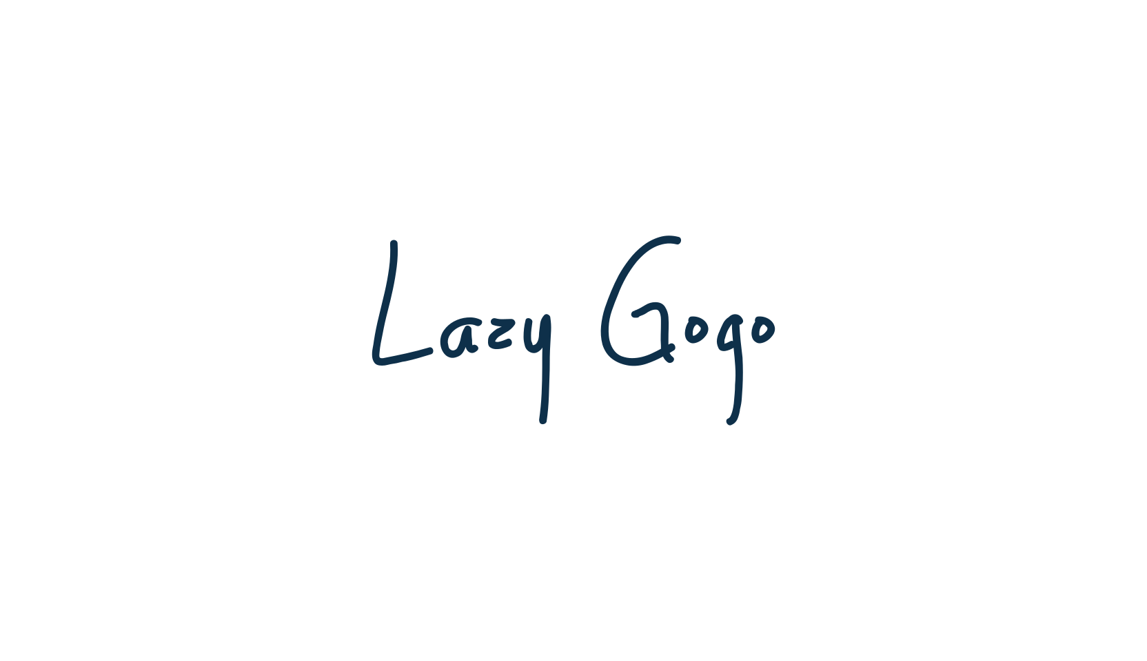 Lazy Gogo, script handwritten fancy decorative calligraphy font preview