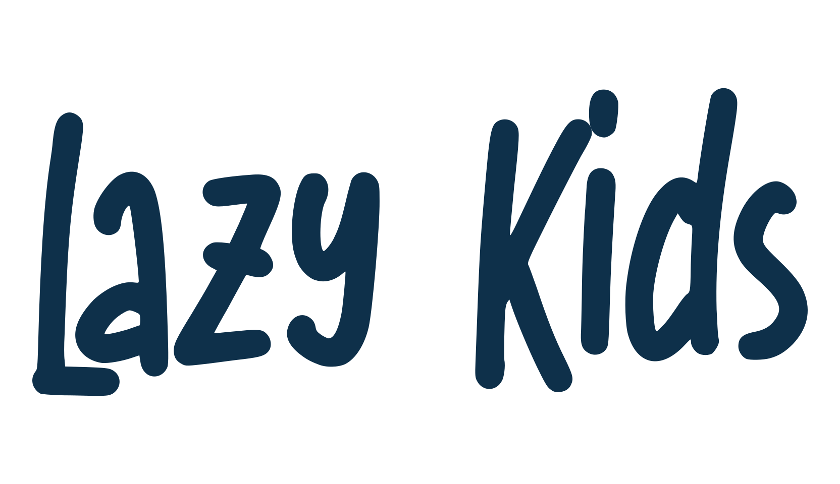 Lazy Kids, cartoon font preview