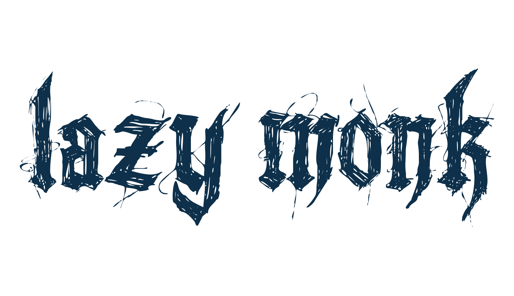 Lazy Monk, gothic medieval font preview