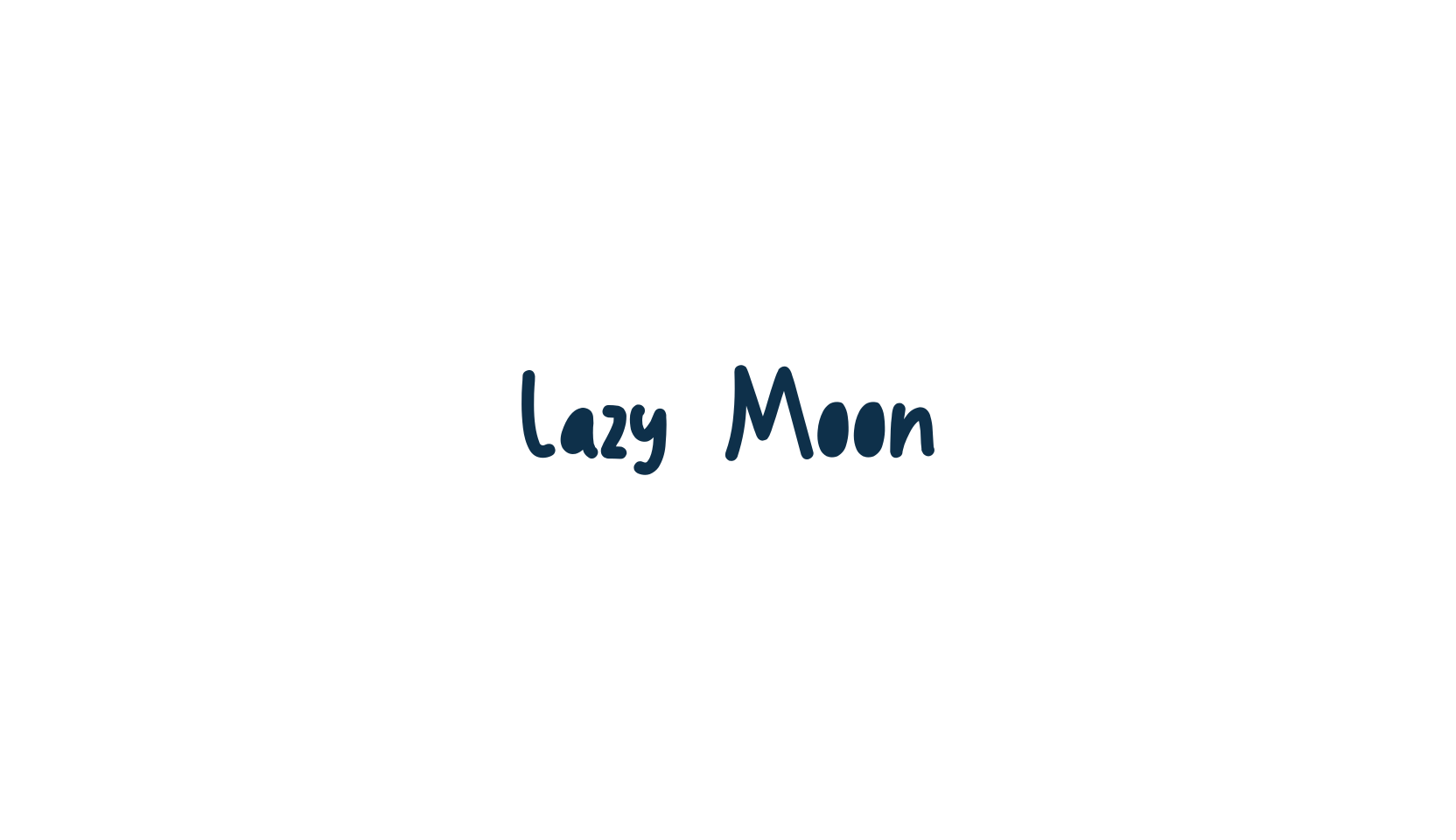 Lazy Moon, handwriting font preview