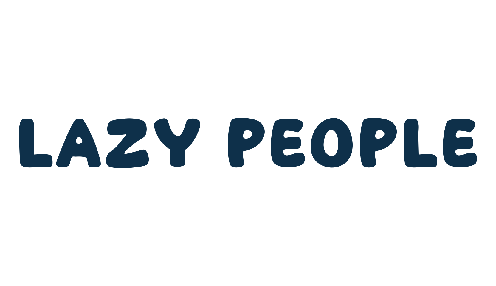 Lazy People, fancy cartoon decorative font preview