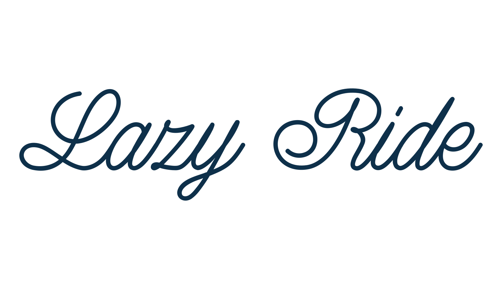 Lazy Ride, fancy various decorative script calligraphy font preview
