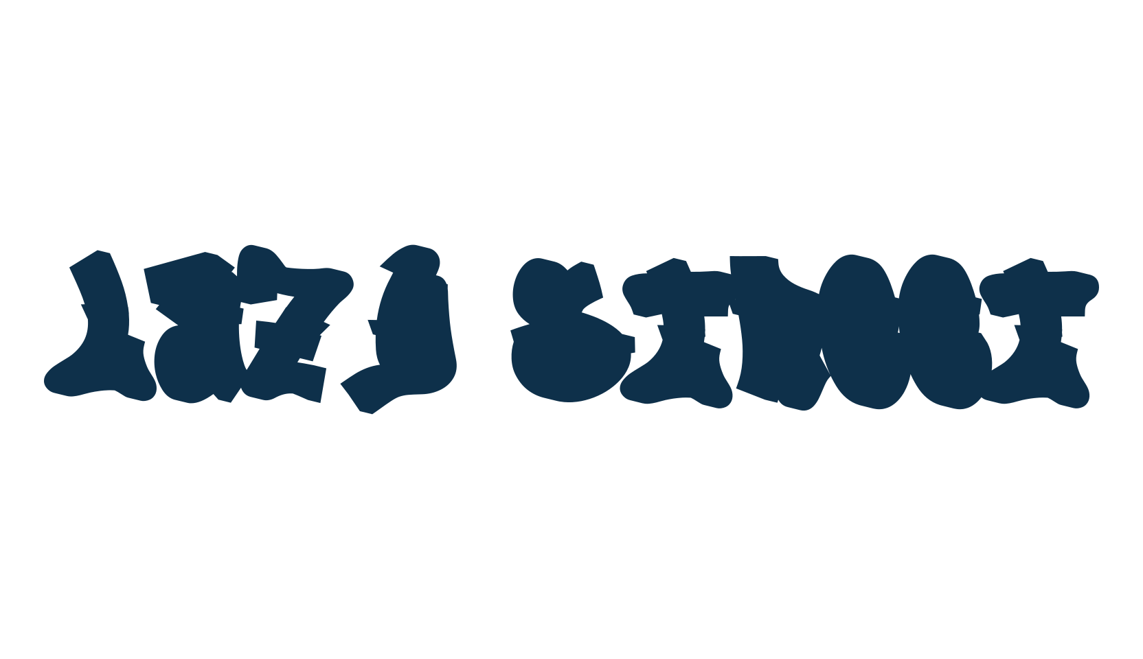Lazy Street, script graffiti fancy decorative calligraphy font preview