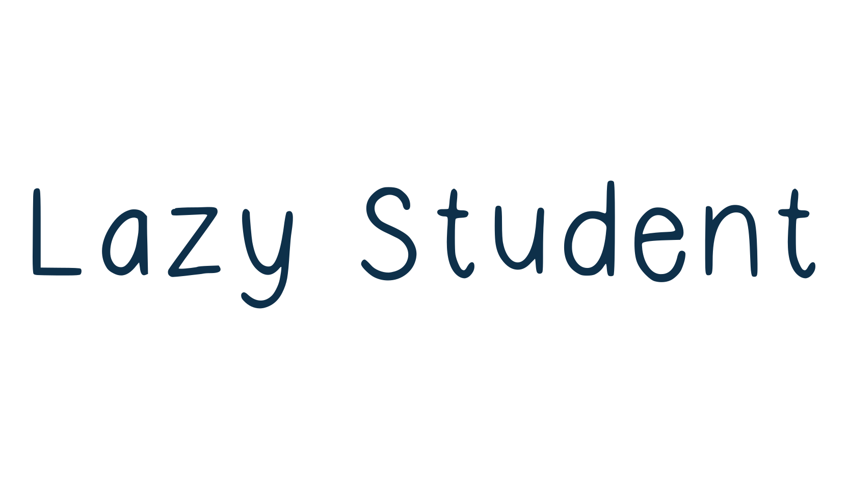 Lazy Student, handwriting font preview