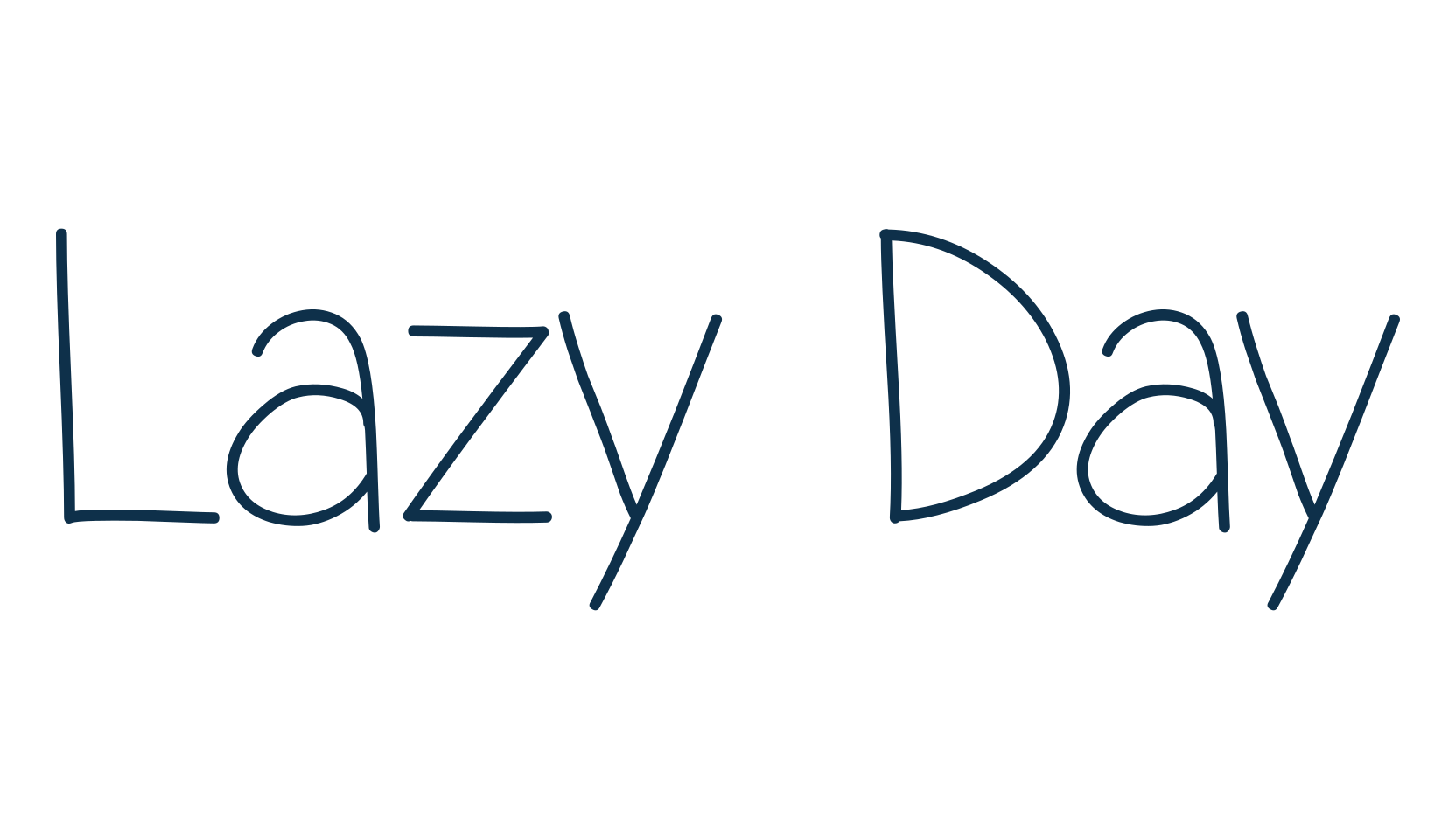 Lazy Day (lazyday2), script handwritten fancy decorative calligraphy font preview