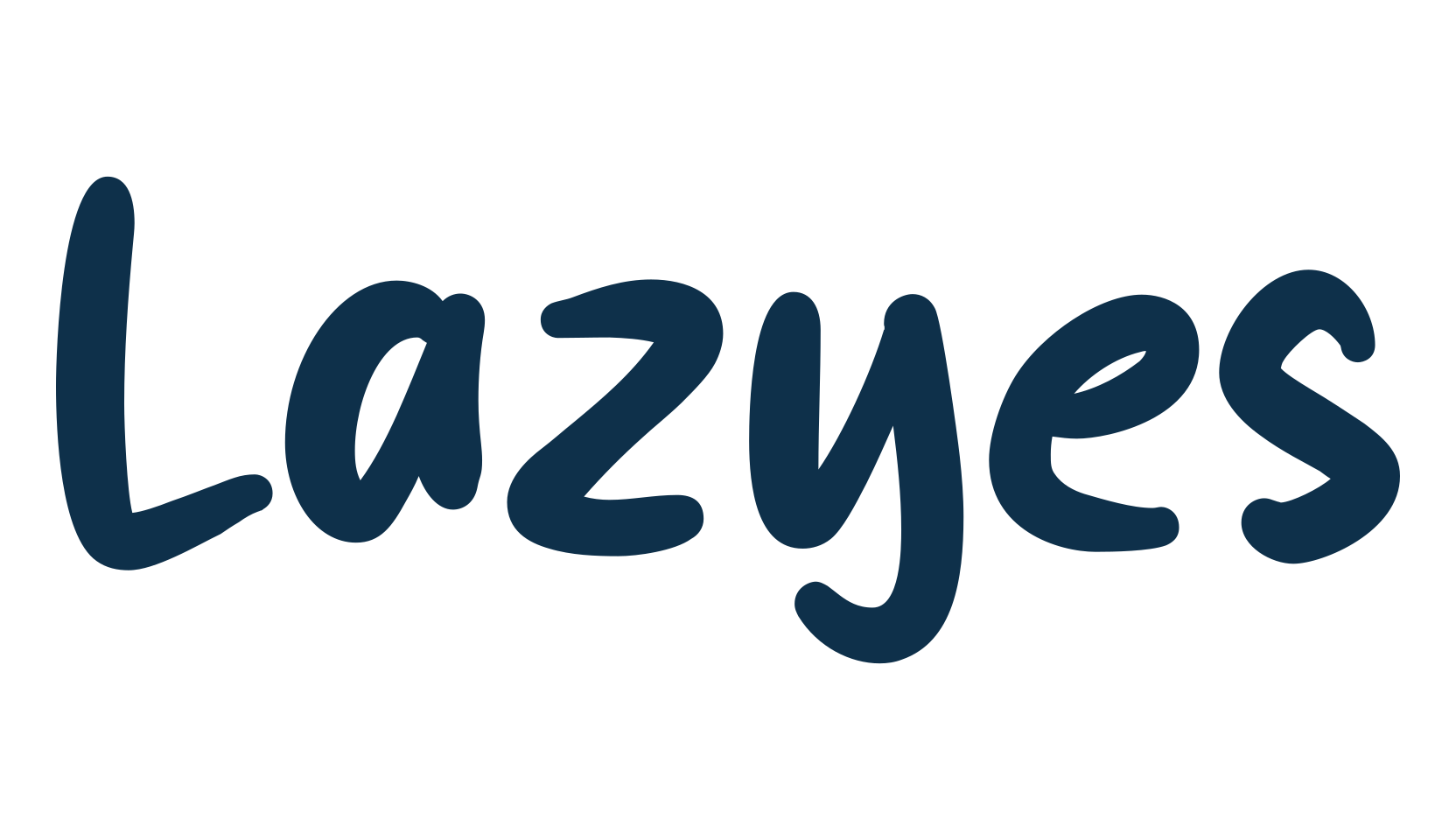 Lazyes, handwriting font preview
