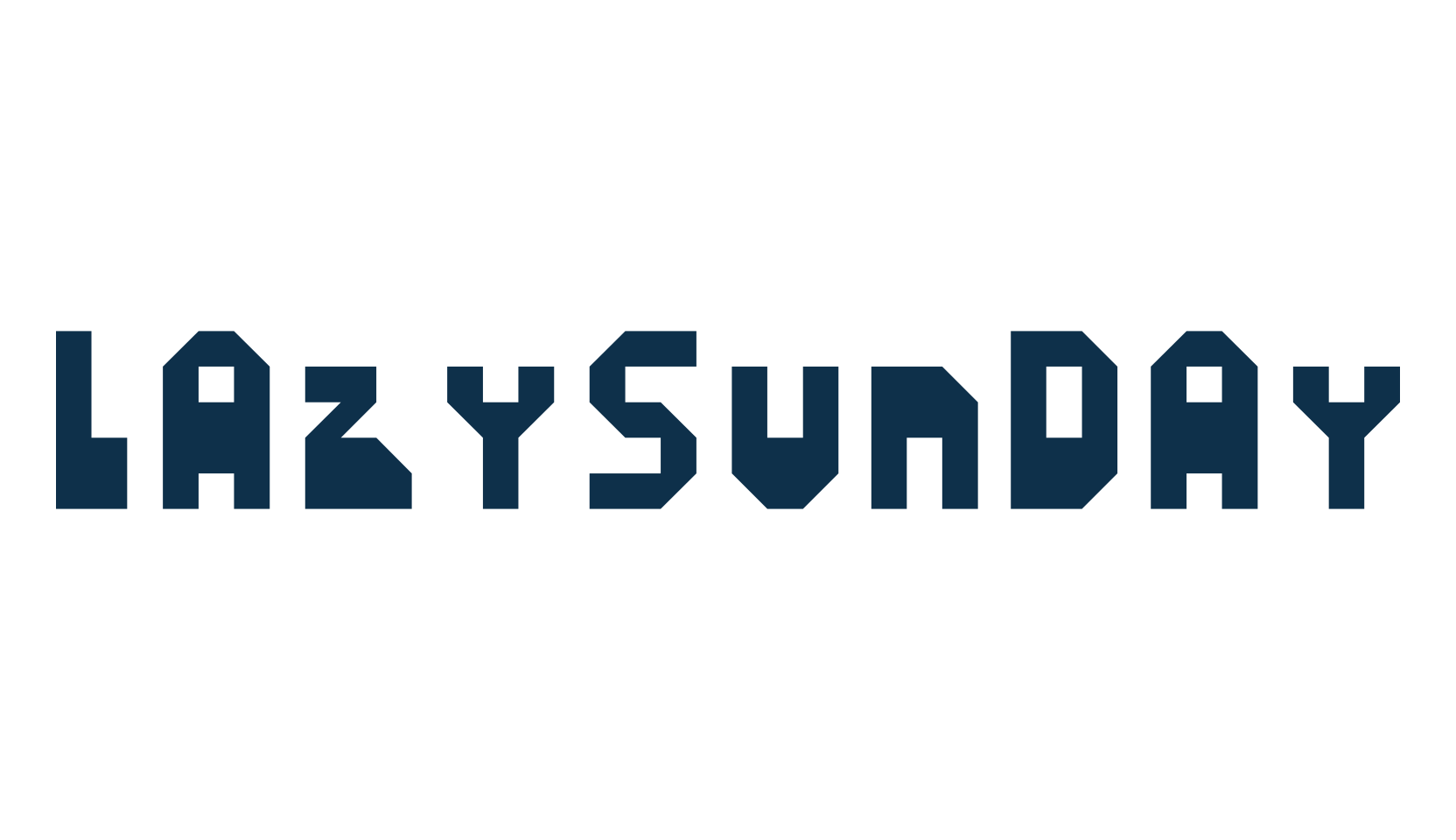 LazySunday, fancy various techno sci-fi font preview