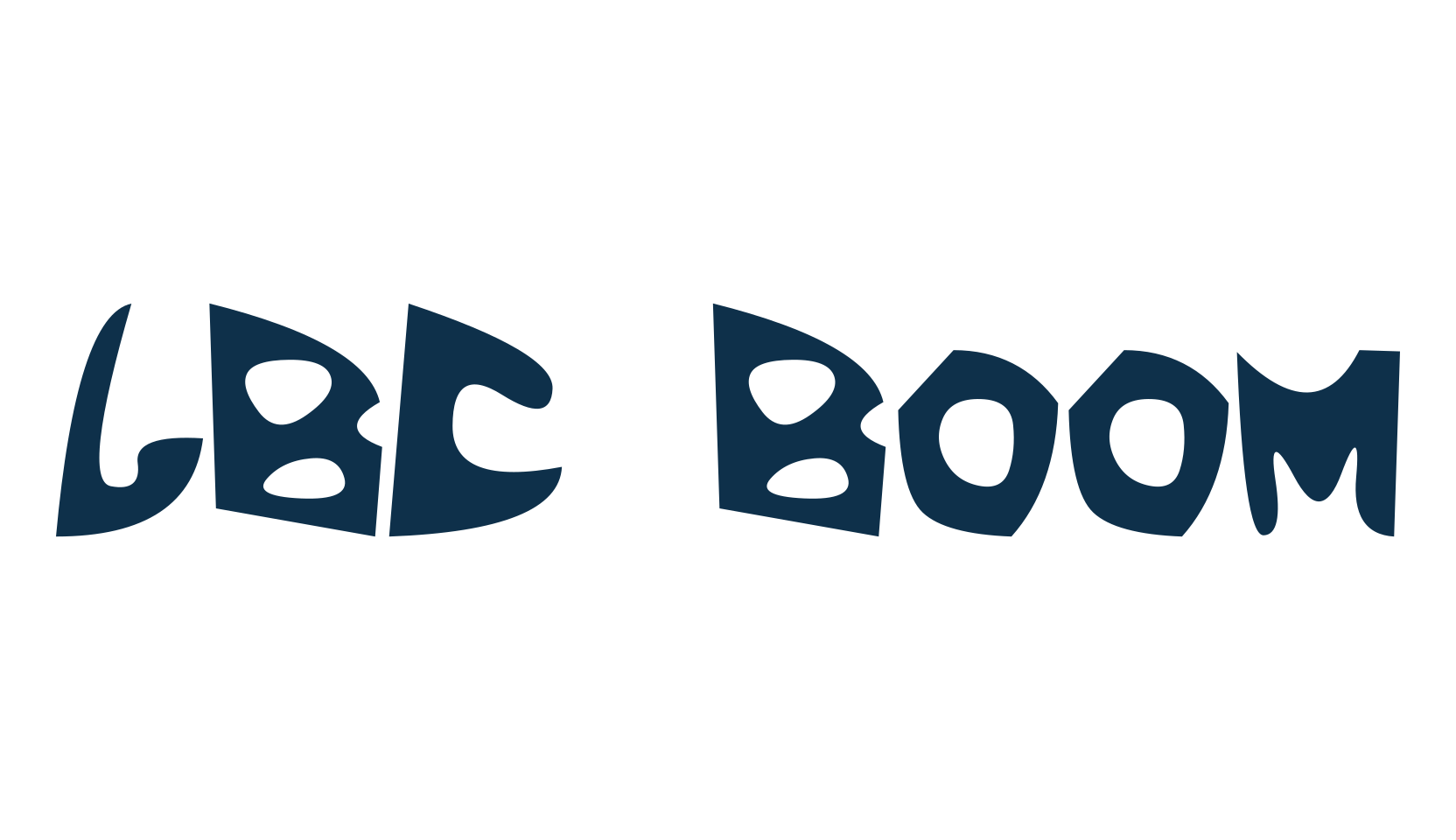 LBC Boom, fancy eroded decorative font preview