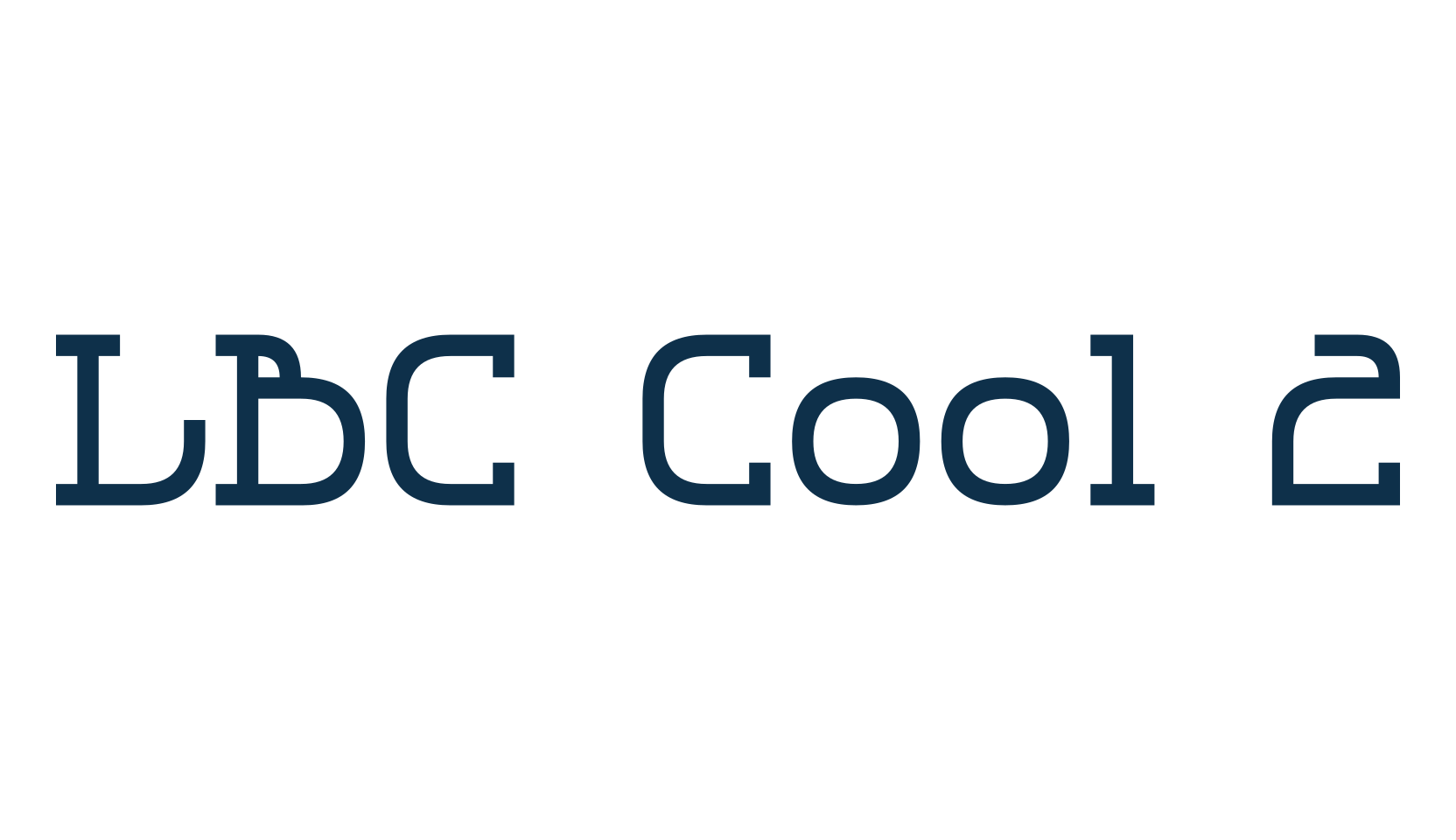 LBC Cool 2, fancy various decorative font preview