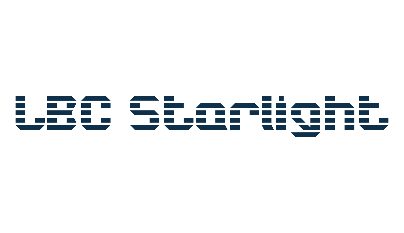 LBC Starlight, techno lcd sci-fi font preview