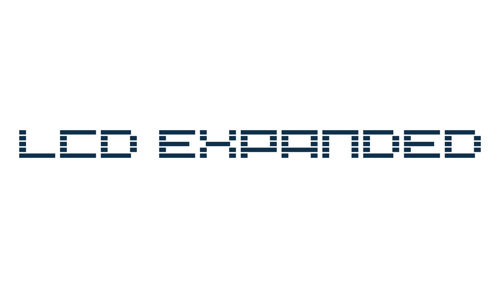 LCD Expanded, lcd font preview