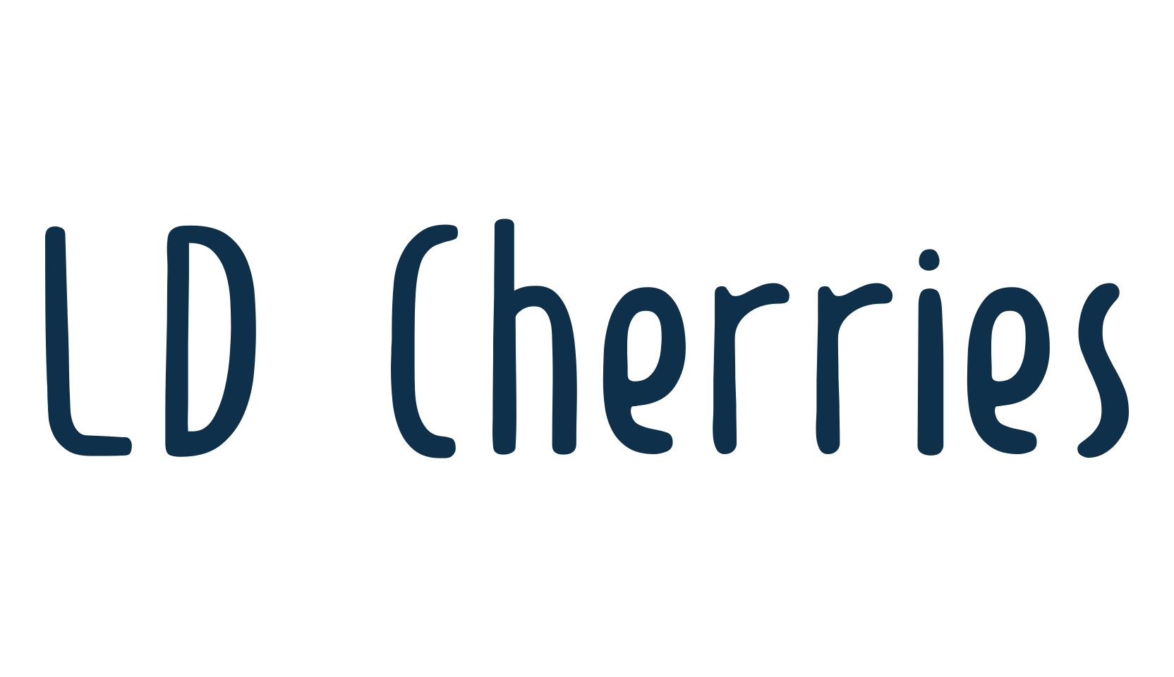 LD Cherries, script handwritten fancy decorative calligraphy font preview