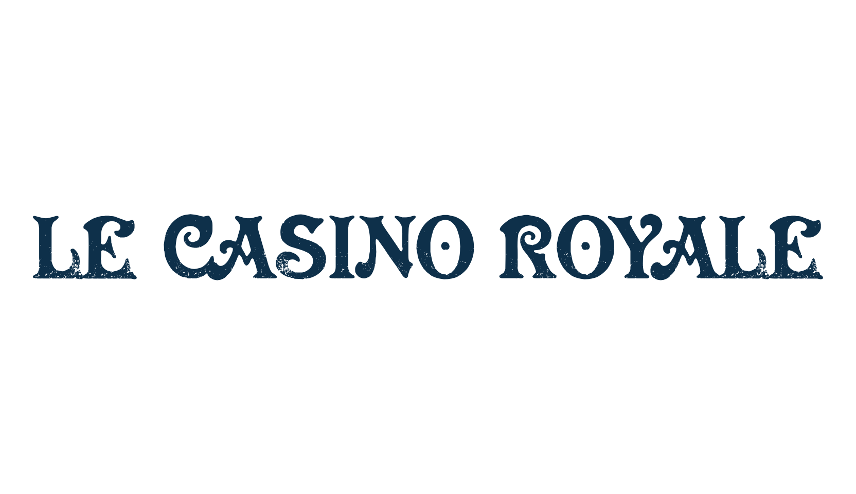 Le Casino Royale, retro font preview