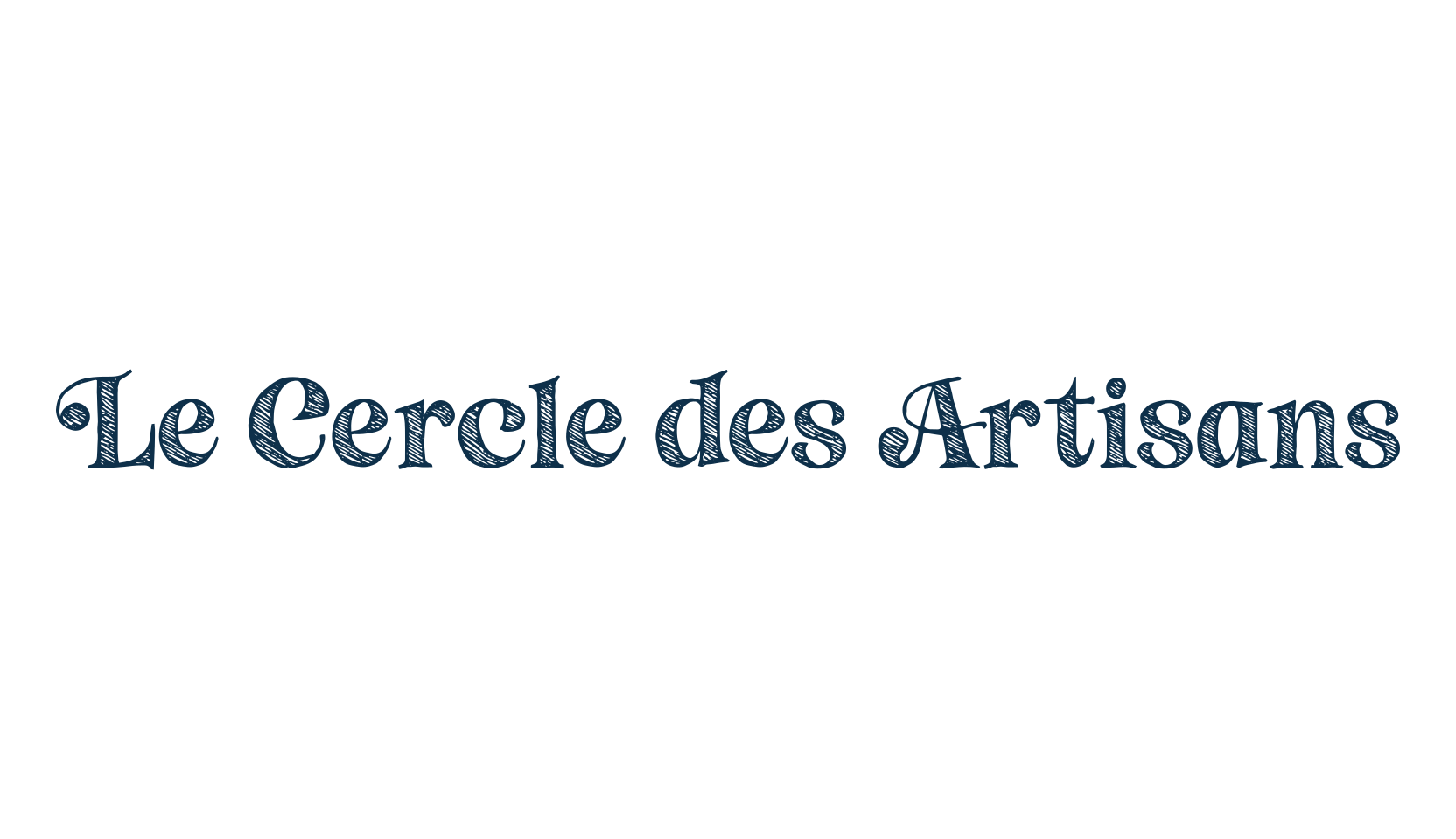 Le Cercle des Artisans, fancy various decorative font preview