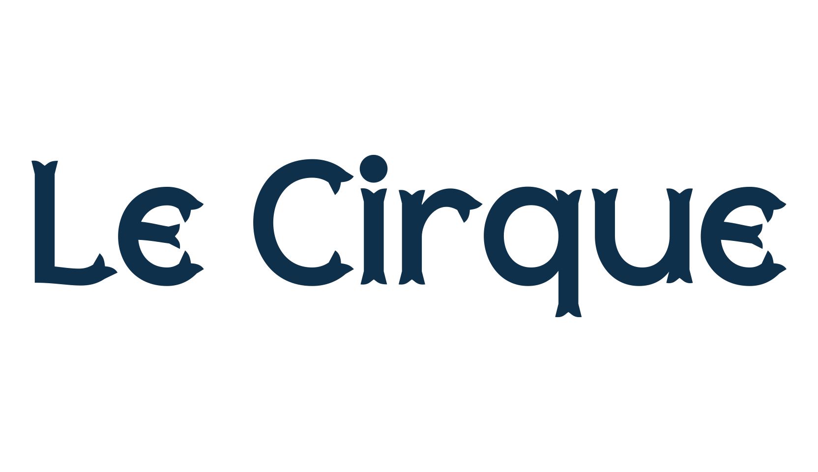 Le Cirque, fancy retro decorative font preview