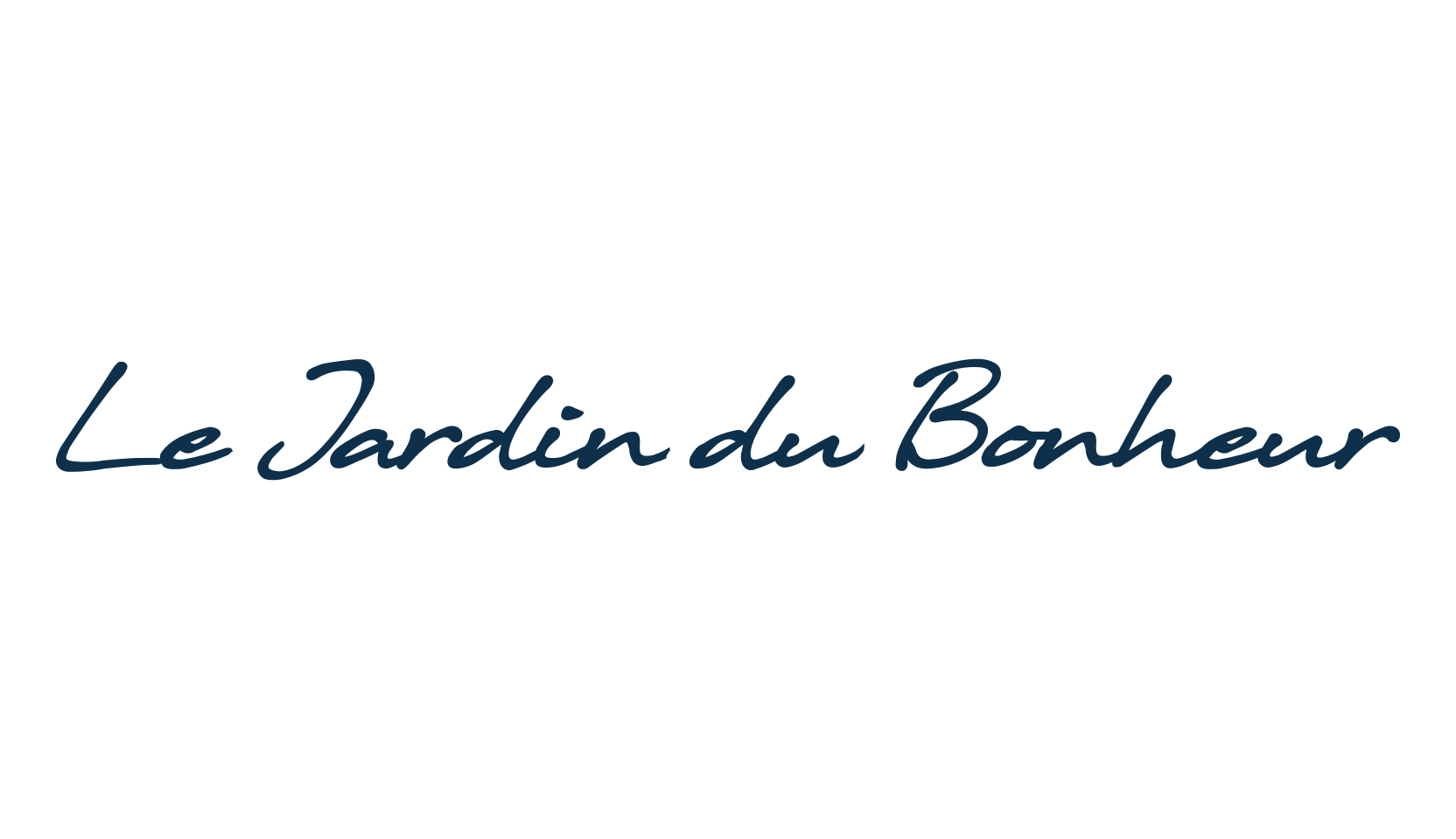 Le Jardin du Bonheur, script handwritten fancy decorative calligraphy font preview