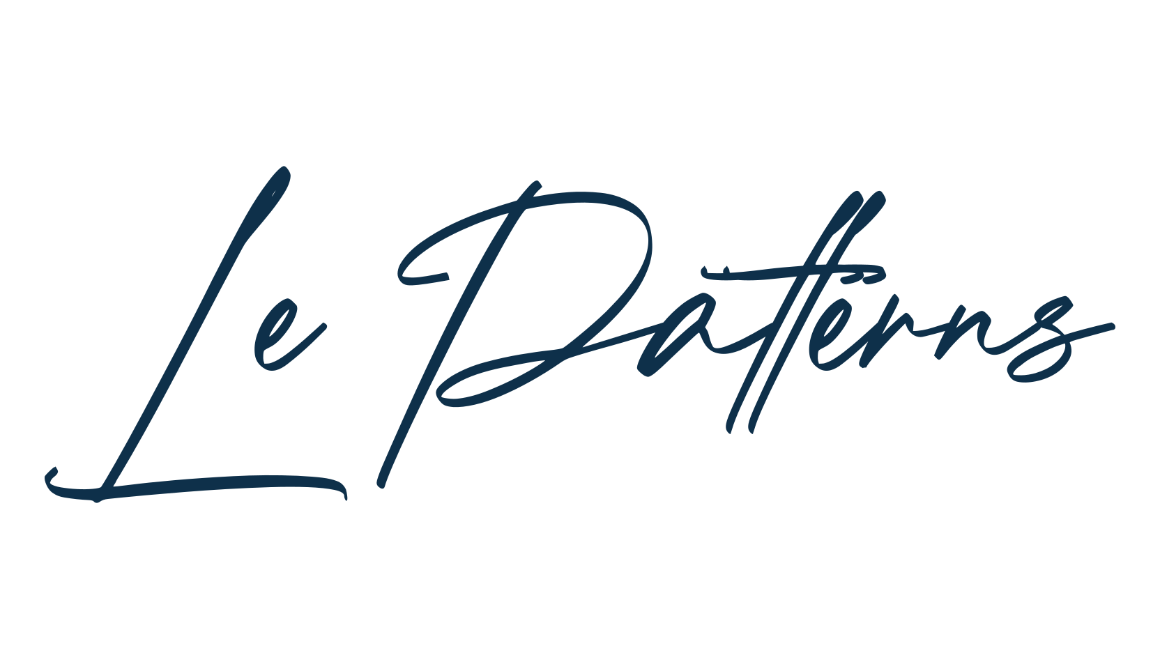 Le Patterns, handwriting font preview