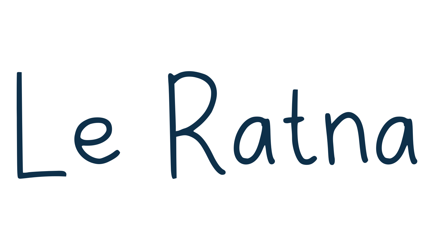 Le Ratna, script handwritten fancy decorative calligraphy font preview