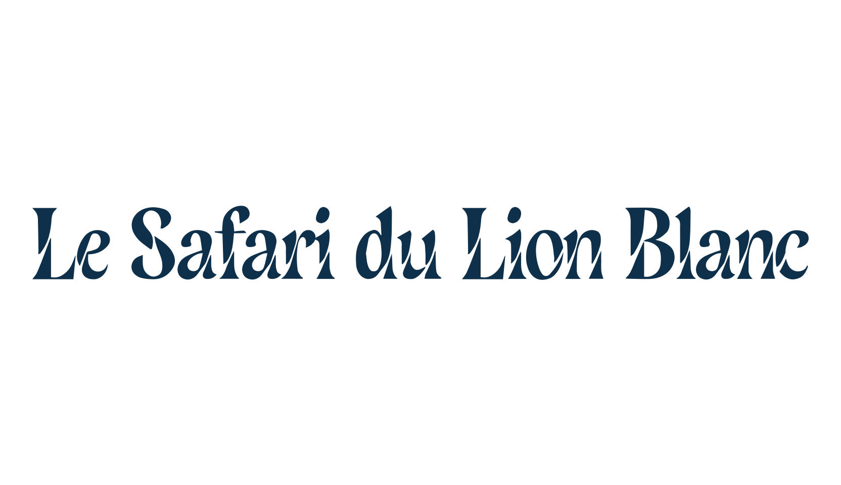 Le Safari du Lion Blanc, fancy various decorative font preview