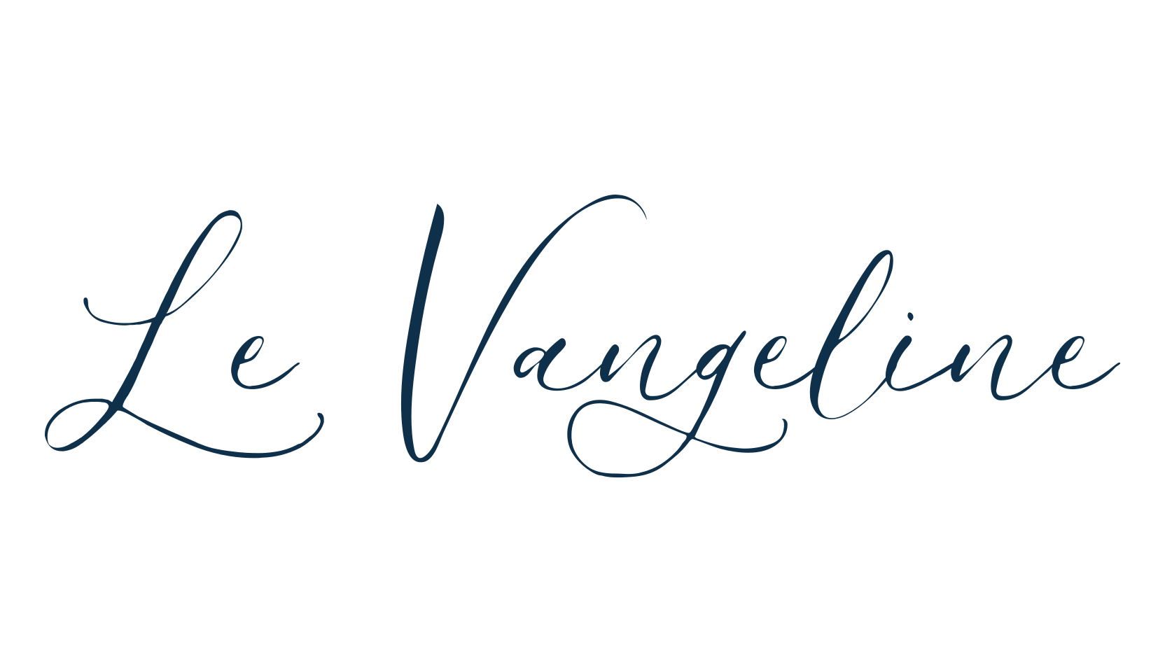 Le Vangeline, script calligraphy fancy decorative font preview