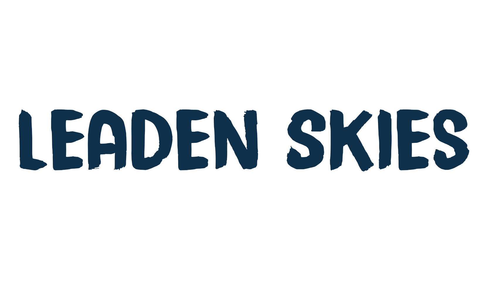 Leaden Skies, brush font preview