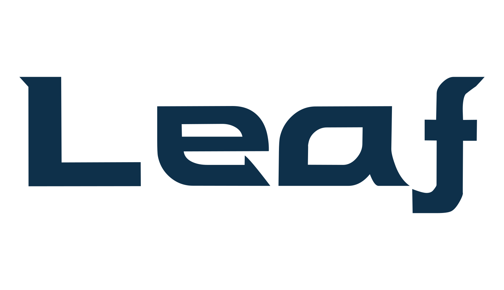 Leaf (leaf), sci-fi font preview
