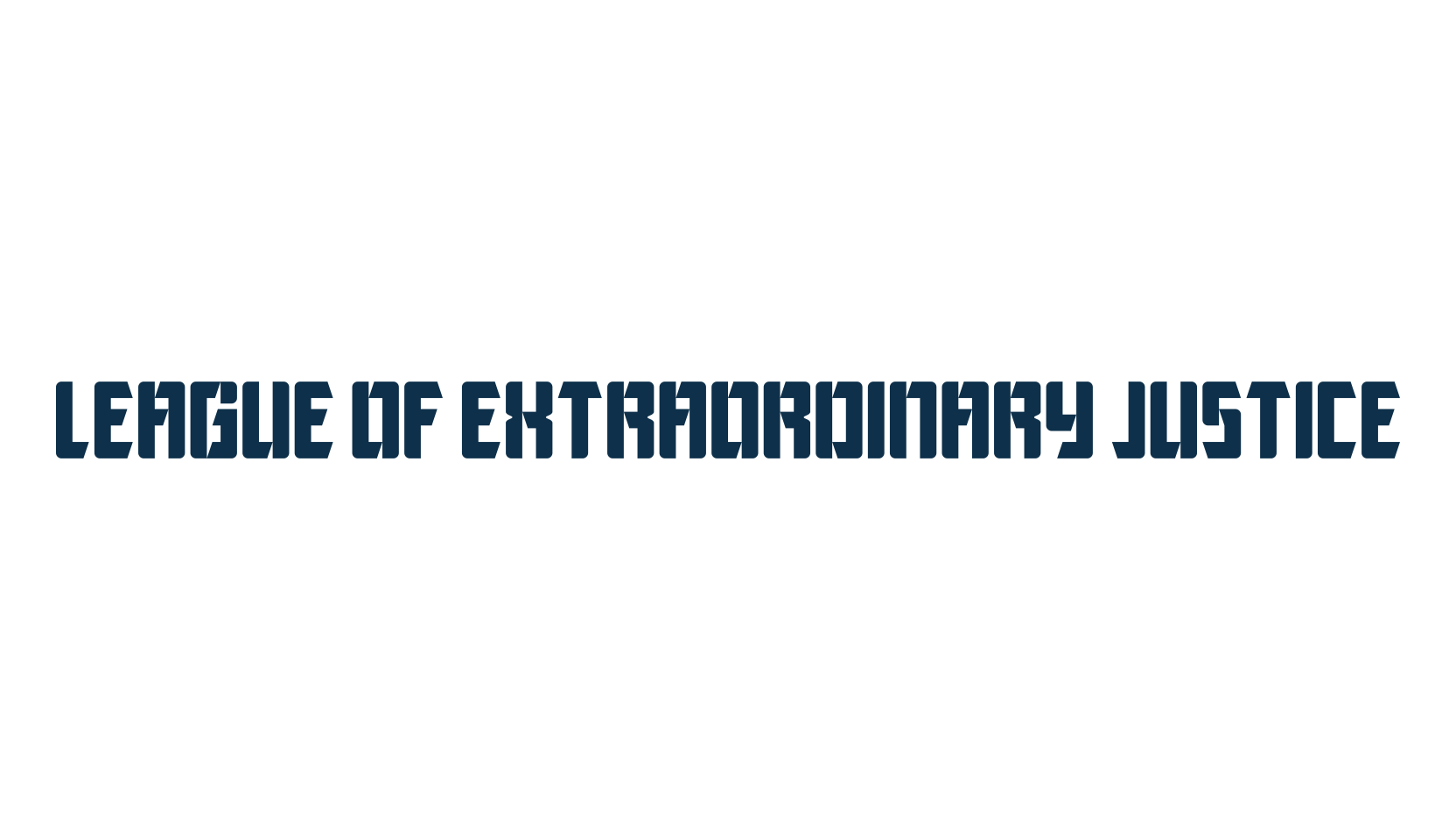League of Extraordinary Justice, various font preview