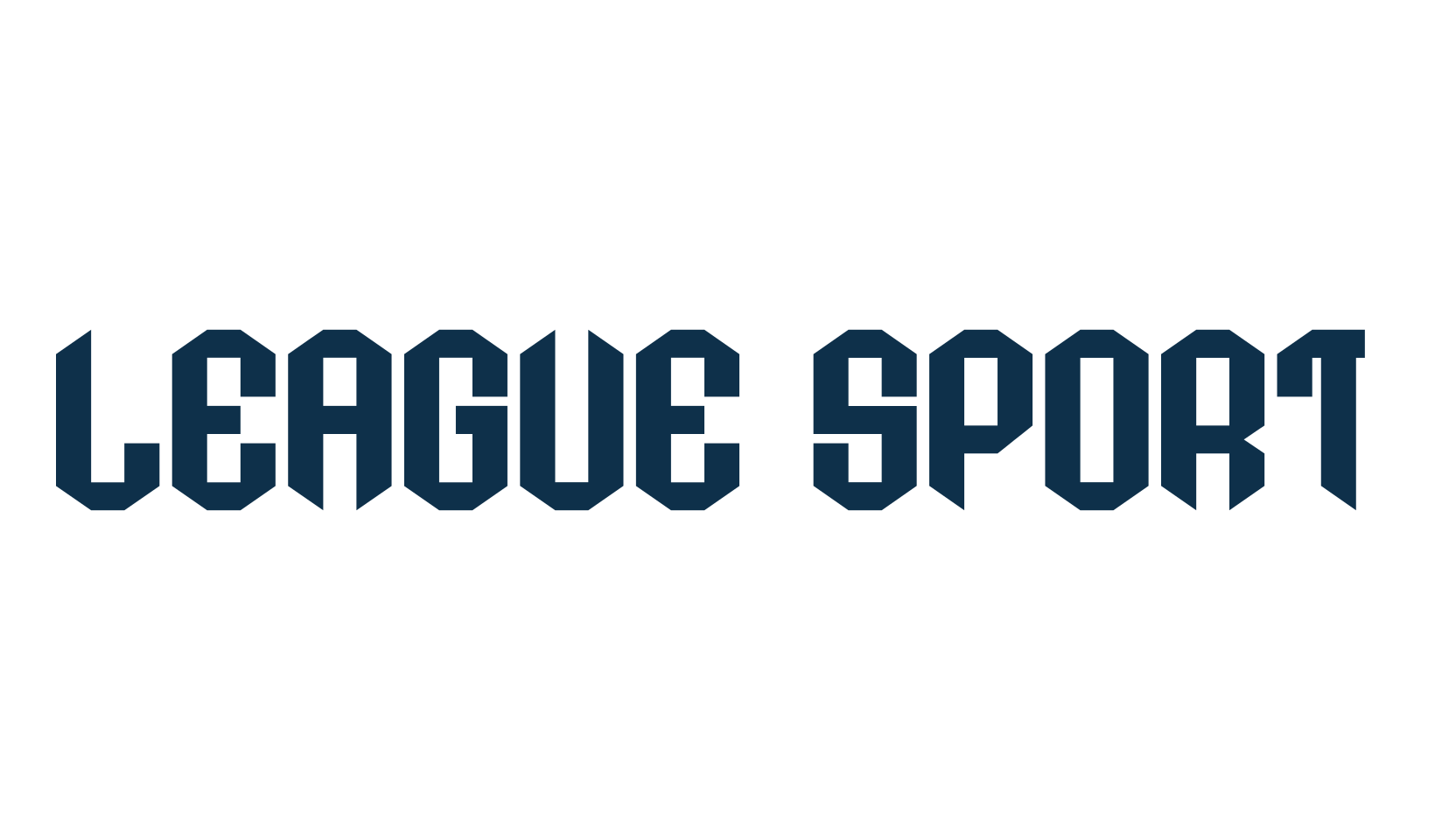 League Sport, fancy various techno sci-fi font preview