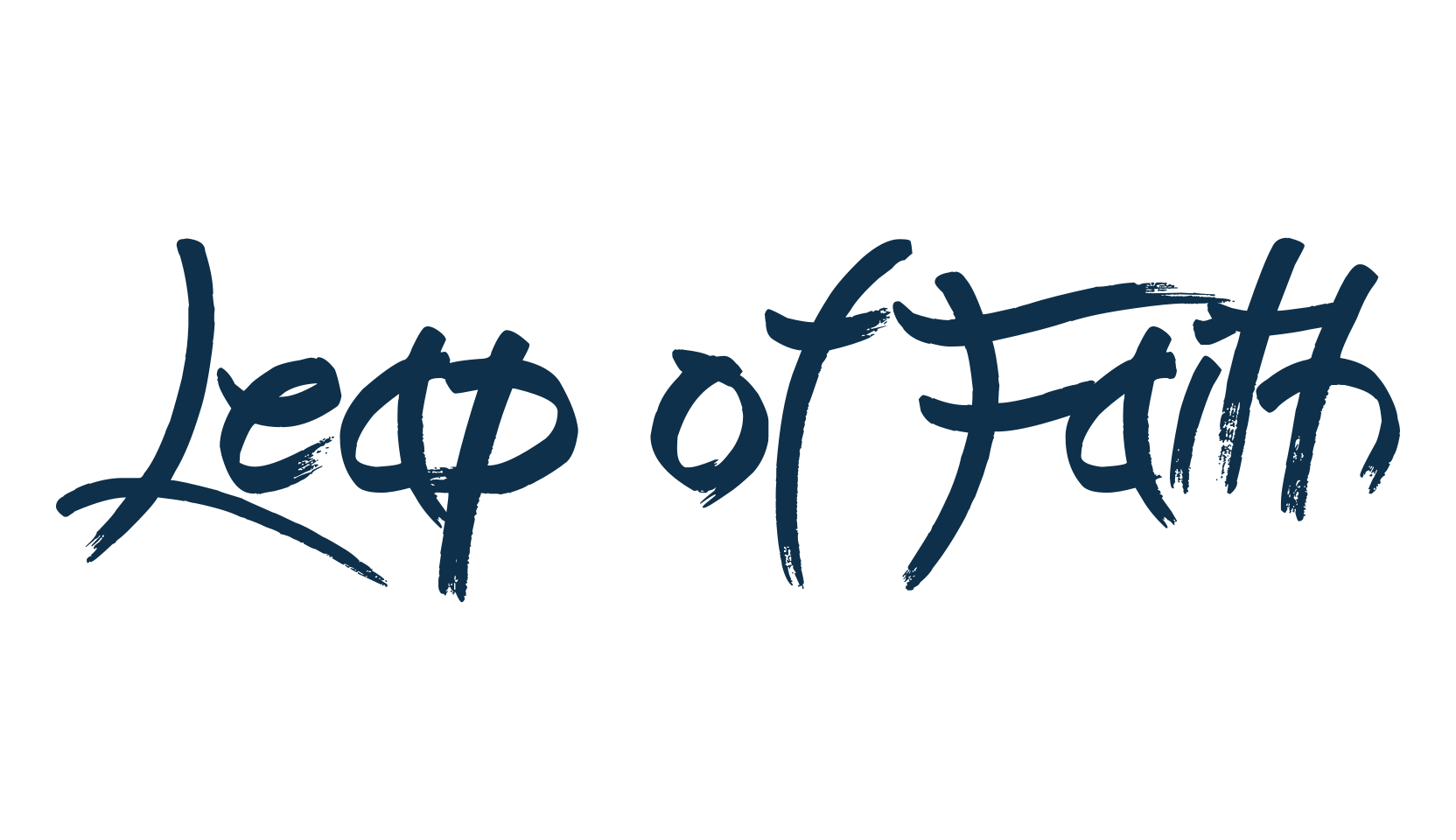 Leap of Faith, brush font preview