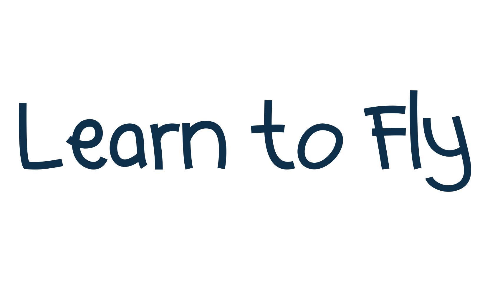Learn to Fly, fancy cartoon decorative comic font preview