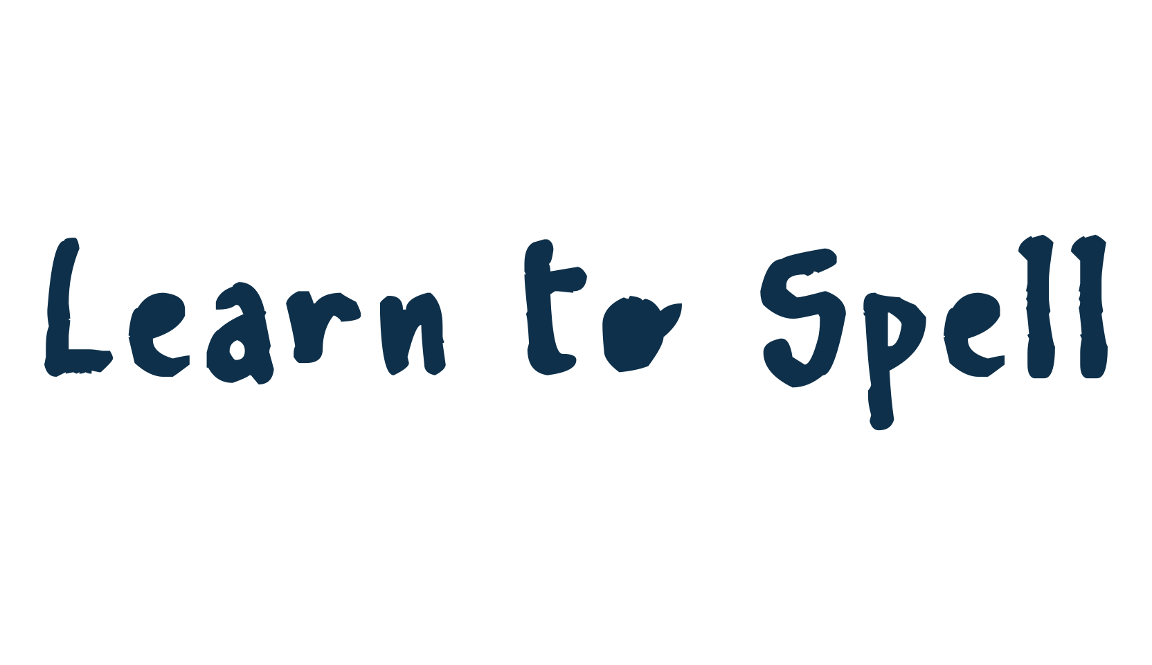 Learn To Spell, handwriting font preview