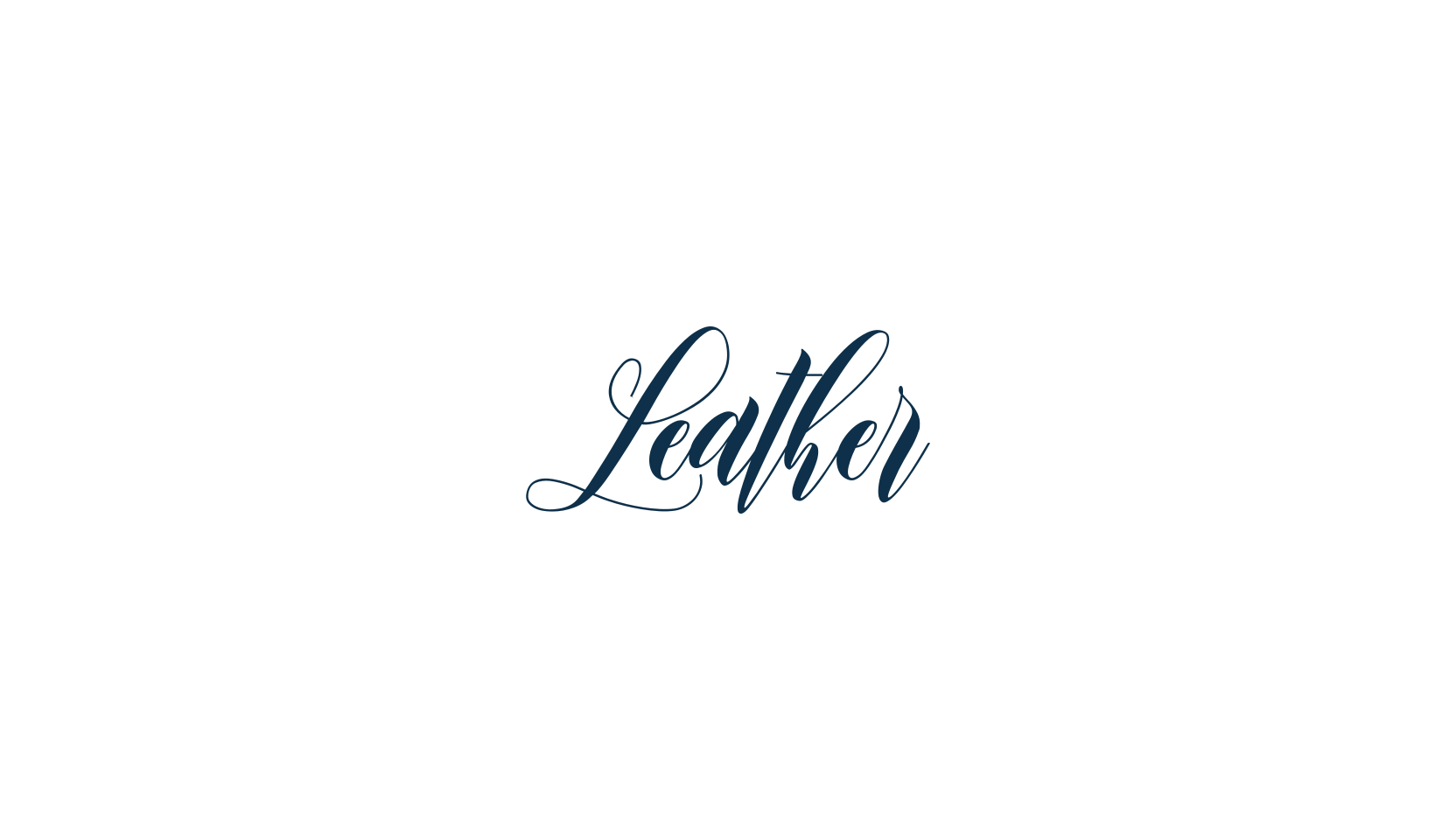 Leather (leather-2), calligraphy font preview